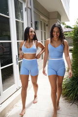 The Bloom Sports Bra - SKY BLUE